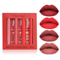 4pcs Long Lasting Waterproof Matte velvet liquid lipstick lip gloss set